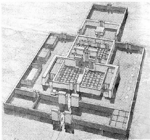 L’ancienne ville d’Akhetaten à el-Amarna Architecture égyptienne ancienne, Egypte, Pyramides Egypte. © Crédit d’image: Wikimedia Commons